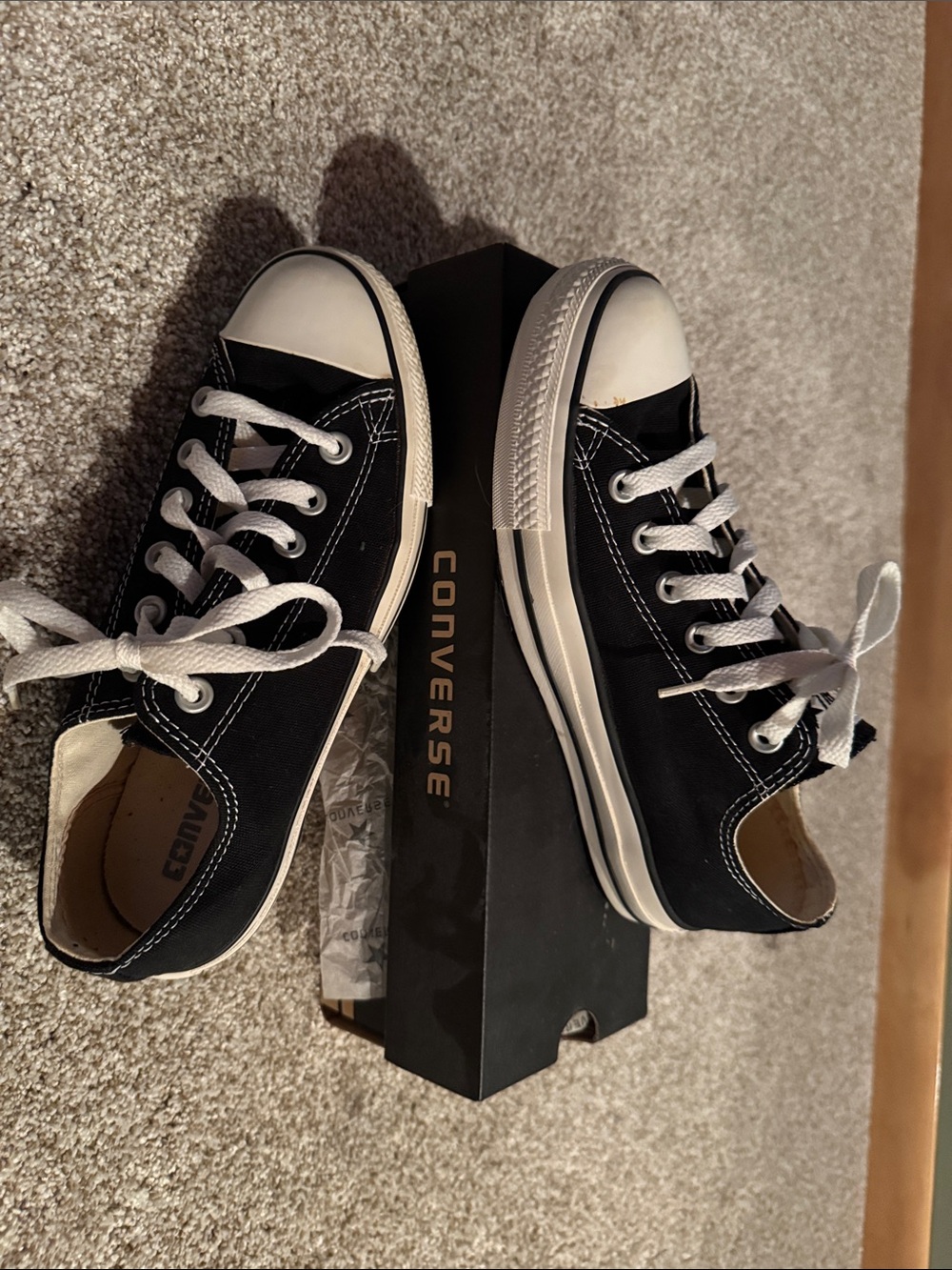 Converse Black and White Low Top Sneakers